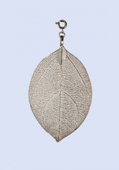 Blatt des Bodhibaums, mittel, 8cm, Rosegold -