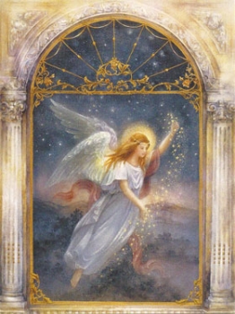 Engel der Wünsche - ENGLISCHER TEXT, Engelbilder Doppelkarte
