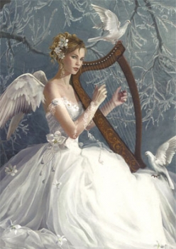 Engel der Musik, Engelbilder Doppelkarte
