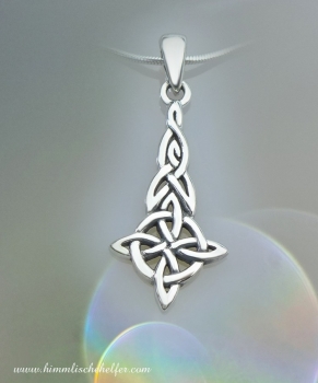 Keltischer Knoten, Amulett - Vierfachknoten mit Triquetra