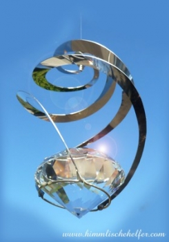 Sonnendiamant - Spiral Windspiel Wirbel aus Edelstahl